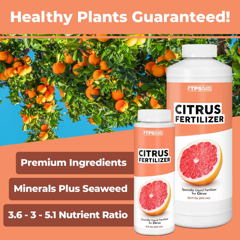 TPS NUTRIENTS Citrus Fertilizer for All Citrus and Fruiting Trees, Liquid Plant Food 8 oz (250mL) - Image 5